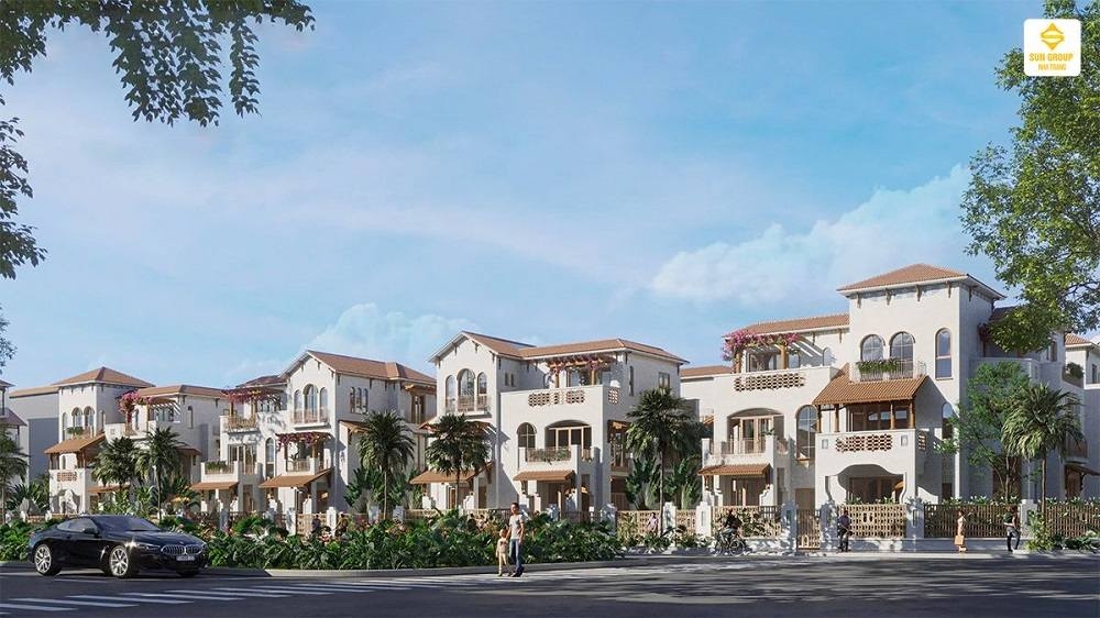Phối cảnh các căn biệt thự Sun Nha Trang song lập