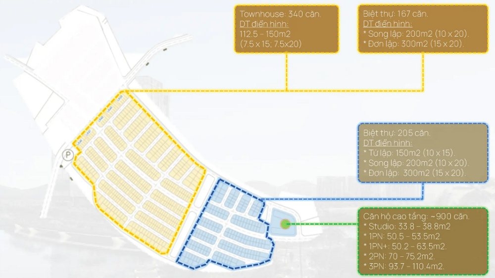 Nhà phố Sun Group Nha Trang nằm dọc tuyến giao thông nội khu chính